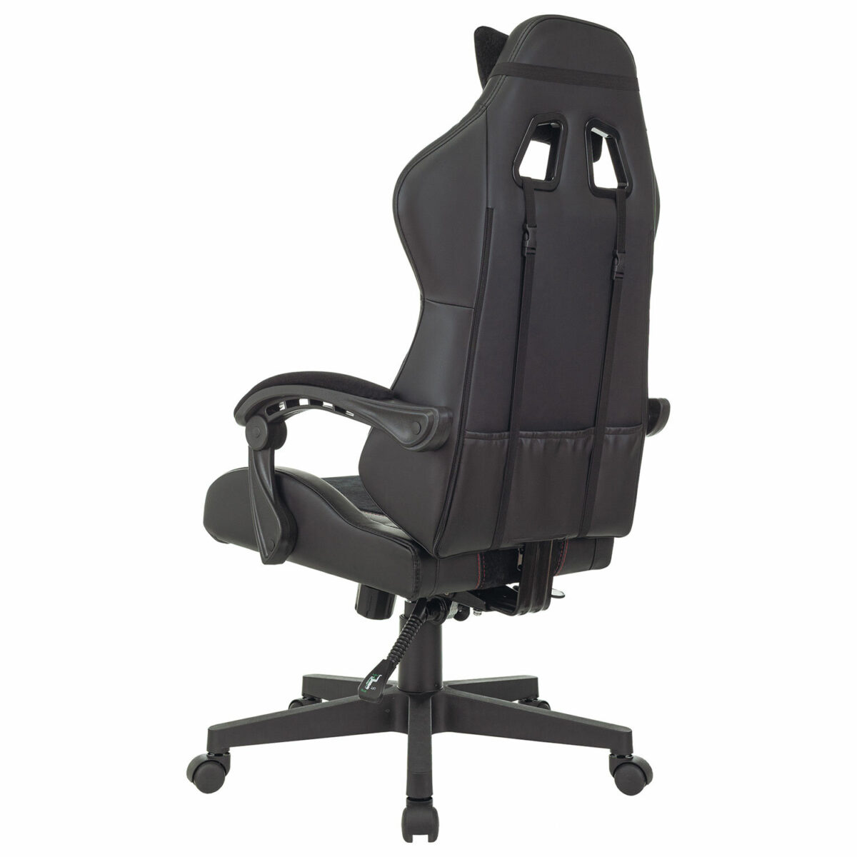 Кресло компьютерное BRABIX "Striker GM-121", синхромеханизм, 2 подушки, экокожа/велюр, черное, 532962 — изображение 6