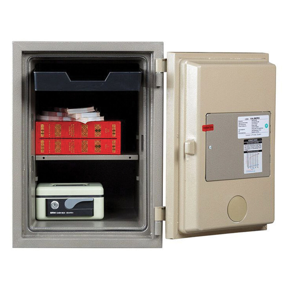 Сейф огнестойкий VALBERG "FRS-49 KL" (490х350х430 мм; 48 кг), ключевой замок — изображение 3