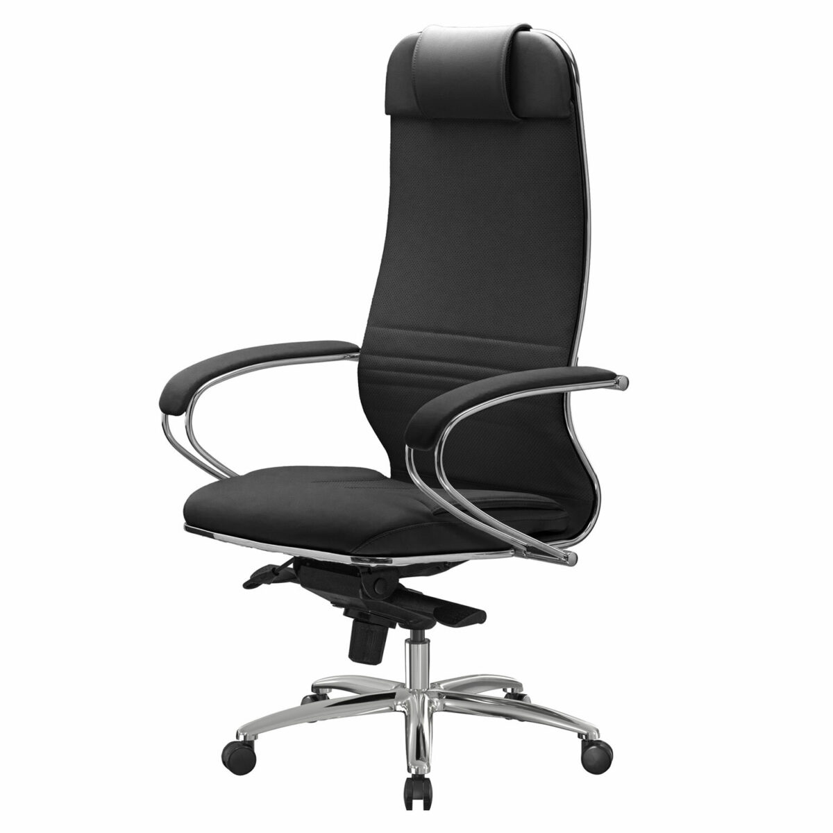 Кресло офисное МЕТТА "SAMURAI" KL-1, экокожа, черное — изображение 7