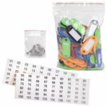 Шкафчик (Ключница) на 90 ключей BRAUBERG, 300х240х80 мм, с замком, +90 брелоков, серый, 290339 — изображение 8