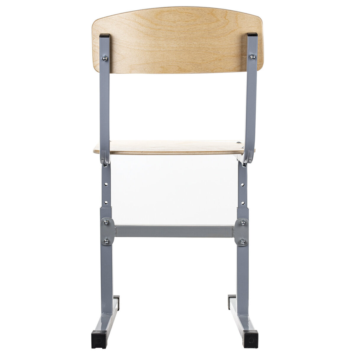 Стул ученический регулируемый "Ученик", 340х430х585-665 мм, рост 2-4, серый каркас — изображение 4