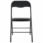 Стулья складные BRABIX "Golf CF-007", КОМПЛЕКТ 4 шт., черный каркас, кожзам черный, 533032 — изображение 5