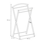 Вешалка-стойка костюмная "Контур", 980х440х310 мм, металл, белая, ВНП 367 Б — изображение 2