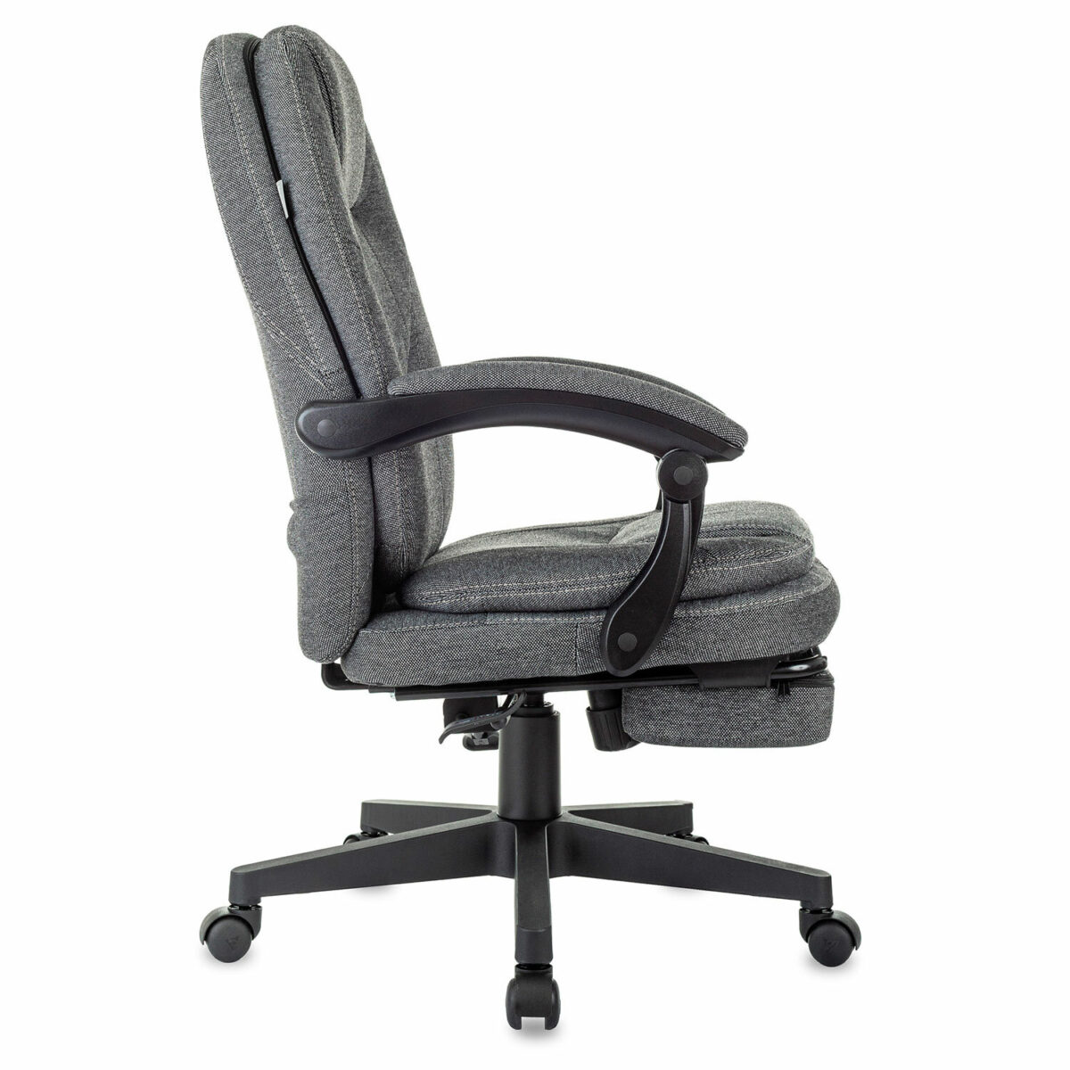 Кресло офисное CH-868MSG-BF, синхромеханизм, вибромодуль, подставка для ног, ткань, серое, 1998751 — изображение 5