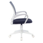 Кресло BRABIX "Fly MG-396W", с подлокотниками, пластик белый, сетка, темно-серое, 532400, MG-396W_532400 — изображение 5