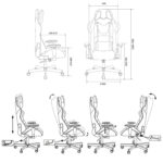 Кресло компьютерное Zombie VIKING KNIGHT, 2 подушки, ткань, синее, 1372993 — изображение 2