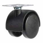 Колеса (ролики) для мебели, пластиковые d 35 мм, КОМПЛЕКТ 4 шт., черные, в пакете, WBZ (ВБЗ), 533090 — изображение 4