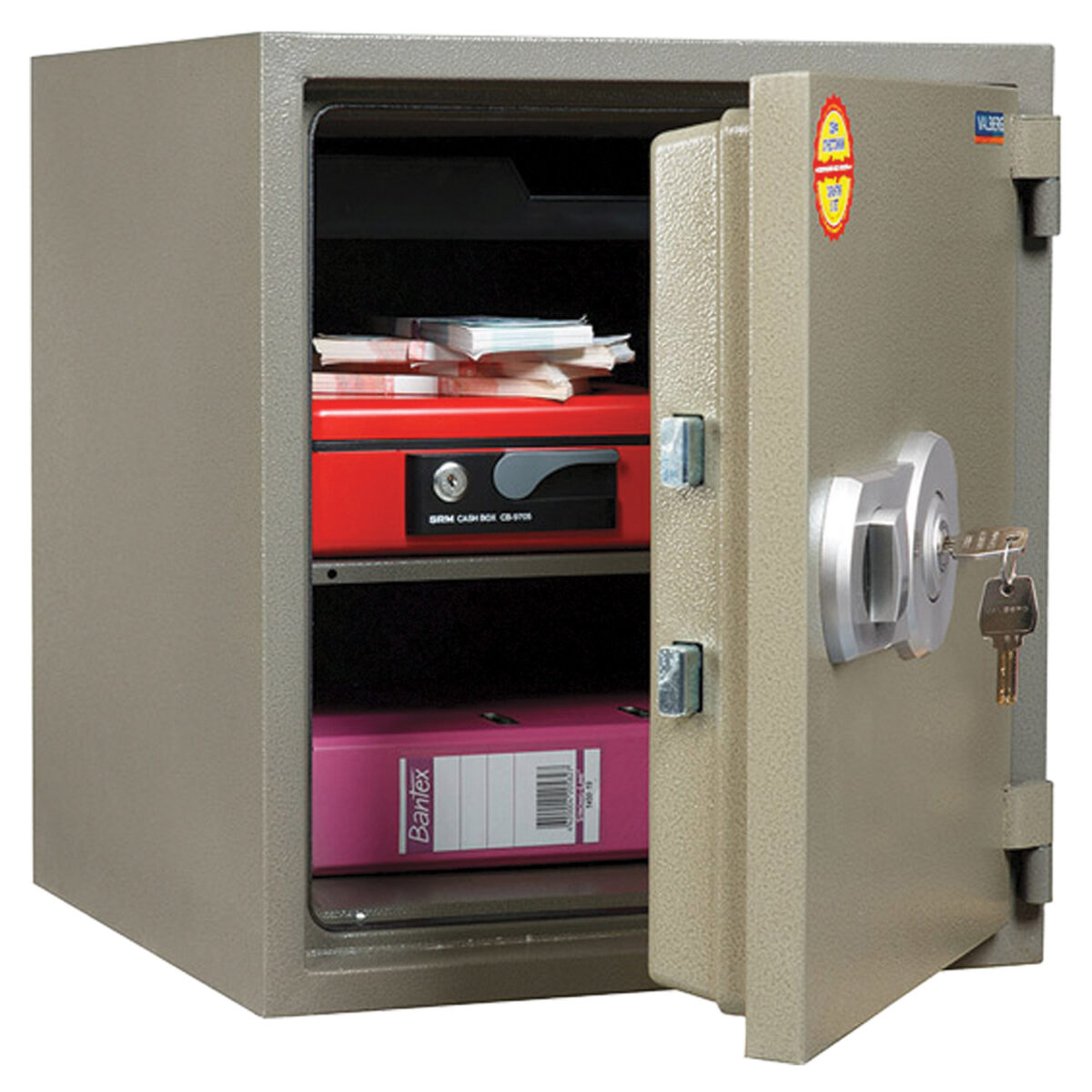 Сейф огнестойкий VALBERG "FRS-51 KL" (490х430х430 мм; 50 кг), ключевой замок, крепление к полу — изображение 1