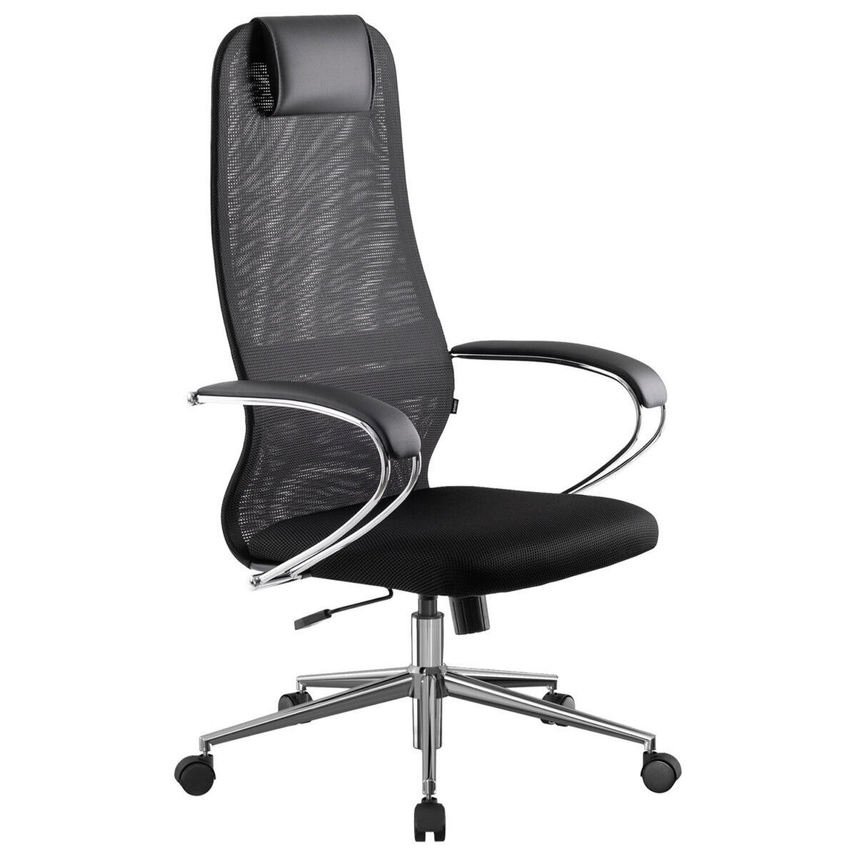 Кресло BRABIX PREMIUM "Ultimate EX-800" хром, плотная двойная сетка Х2, черное, 532911 — изображение 3