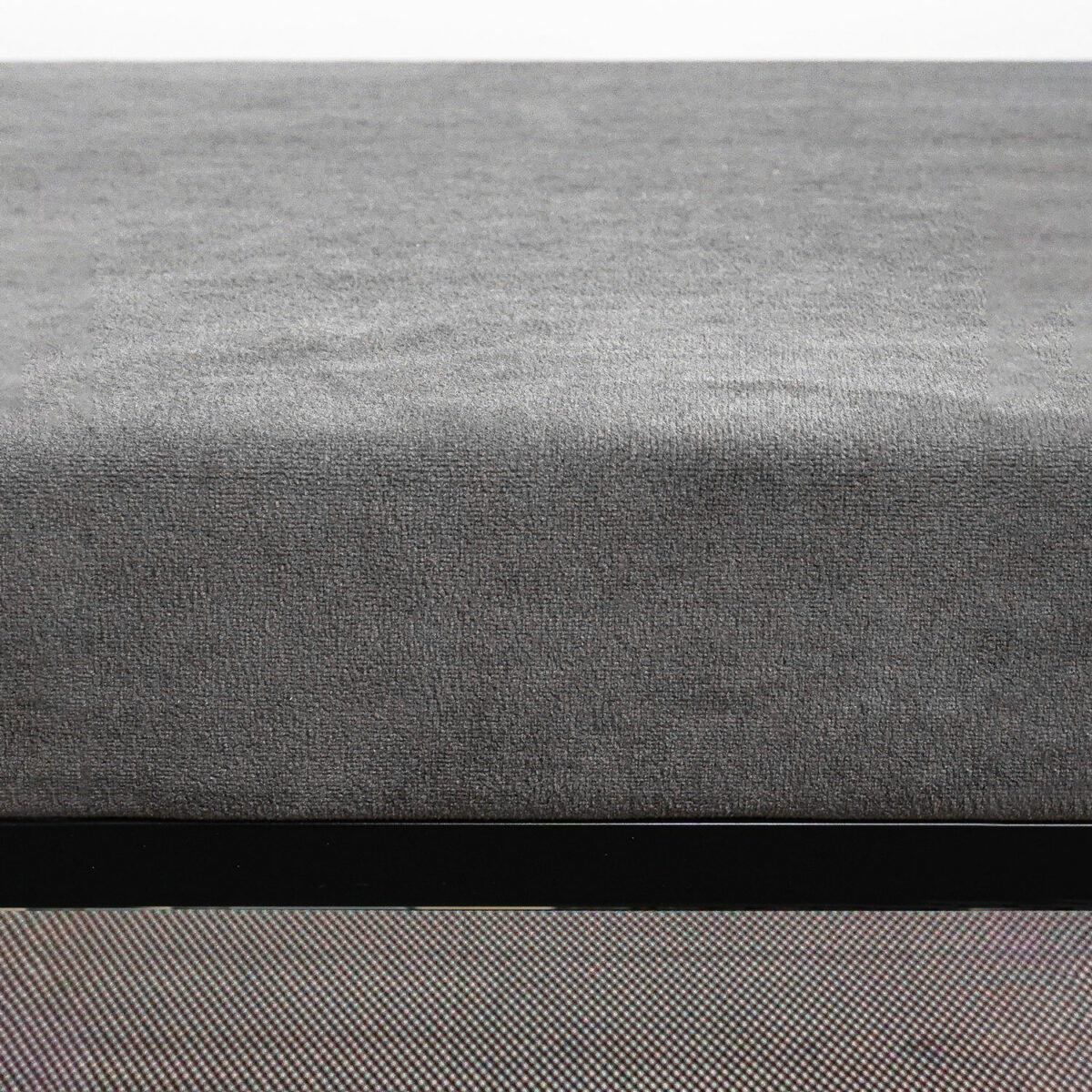 Банкетка для обуви "Торонто-23S", 670х300х490 мм, 2 полки, металл/ткань, черная/серая, БТ23СЧС — изображение 5