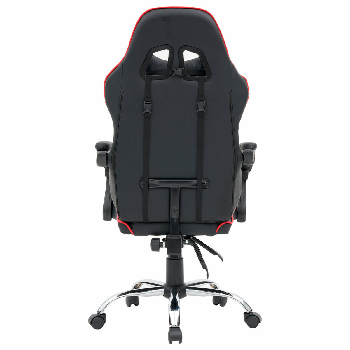 Кресло компьютерное CROMEX (КРОМЕКС) "Joker GM-125", две подушки, экокожа, черное/красное, 532954 — изображение 4