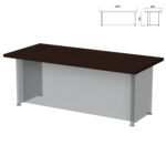 Столешница стола письменного "Приоритет" (2000х900х750 мм), венге, К-905, К-905 венге