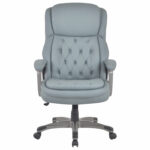 Кресло BRABIX PREMIUM "Regal EX-557", НАГРУЗКА до 150 кг, пружинный блок, экокожа, серое, 532946 — изображение 4