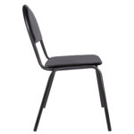 Стул для посетителей "Серна", черный каркас, кожзаменитель черный, СМ 7/22 К-01 — изображение 3