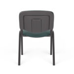 Стул для персонала и посетителей "ИЗО", черный каркас, ткань черно-зеленая, В-21/С-33 — изображение 6