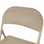 Стул складной BRABIX "Golf Plus CF-003 Комфорт", бежевый каркас, кожзам бежевый, 531567 — изображение 12