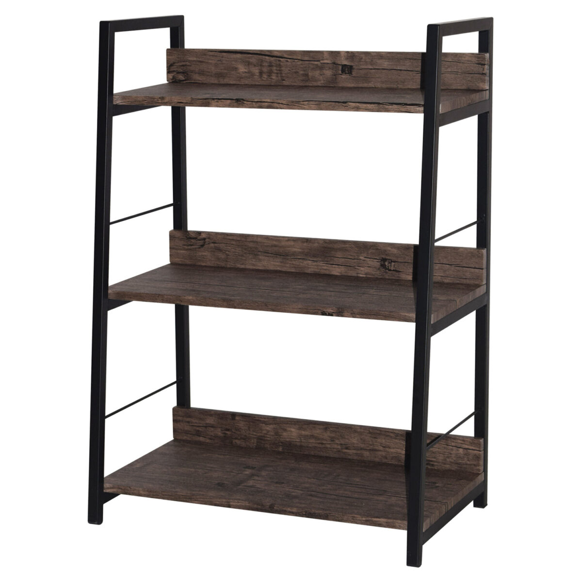 Стеллаж на металлокаркасе BRABIX "LOFT SH-002", 600х350х845 мм, цвет морёный дуб, 641231 — изображение 4