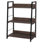 Стеллаж на металлокаркасе BRABIX "LOFT SH-002", 600х350х845 мм, цвет морёный дуб, 641231 — изображение 4