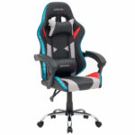 Кресло компьютерное CROMEX (КРОМЕКС) "Quantum GM-155 RGB", подсветка, две подушки, экокожа, черное/красное/серое, 532955 — изображение 23