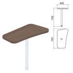 Стол приставной "Приоритет", 797х445х750 мм, БЕЗ ОПОР, лагос, К-922, К-922 лагос