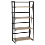 Стеллаж на металлокаркасе BRABIX "LOFT SH-001", 600х300х1250 мм, складной, цвет дуб натуральный, 641230 — изображение 2