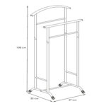 Вешалка-стойка костюмная "Стиль-3", 1080х470х350 мм, металл, белая, ВНП 300 Б — изображение 2