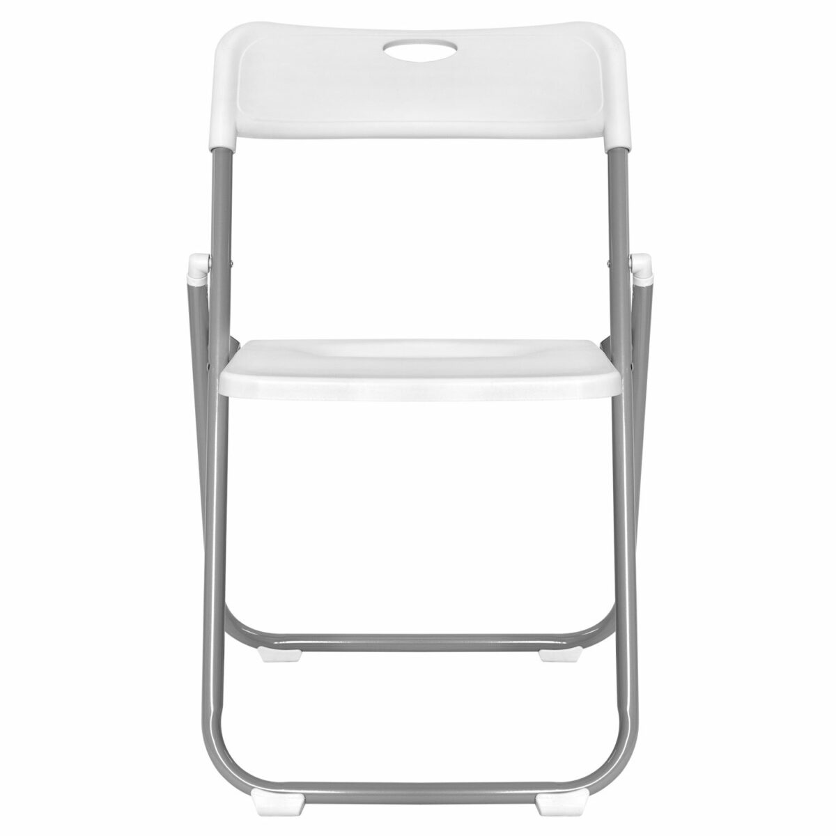 Стул складной BRABIX "Golf Lite CF-017", серебристый каркас, пластик белый, 532896 — изображение 3