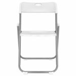 Стул складной BRABIX "Golf Lite CF-017", серебристый каркас, пластик белый, 532896 — изображение 3
