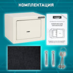 Сейф мебельный DASWERK (ДАСВЕРК) SC-170KL (170х230х170 мм), ключевой замок, бежевый, 291339 — изображение 17