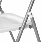 Стул складной BRABIX "Golf Lite CF-017", серебристый каркас, пластик белый, 532896 — изображение 9