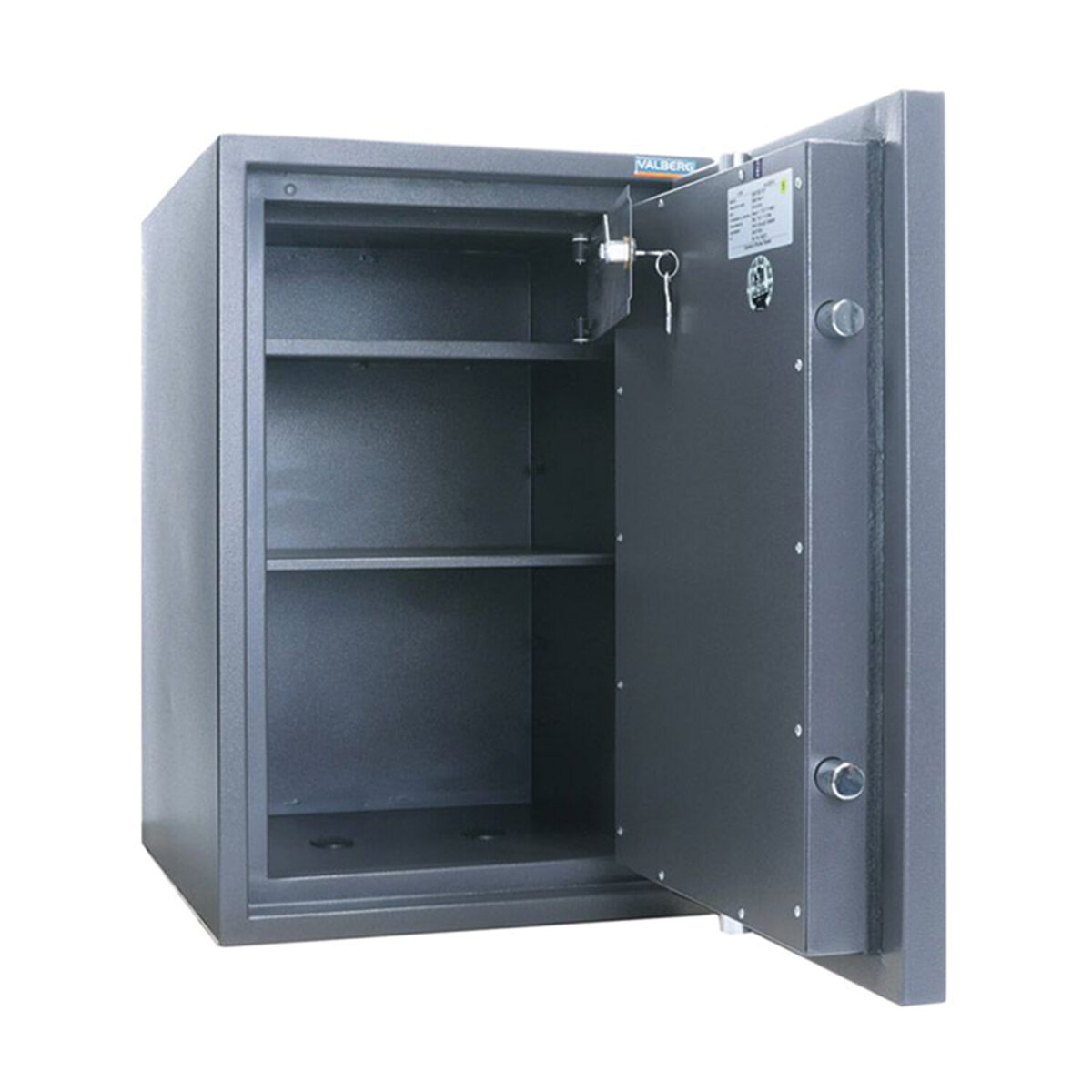 Сейф взломостойкий 1 класс VALBERG "Кварцит-65Т", 655х440х430 мм, 150 кг, ключевой замок, трейзер — изображение 2