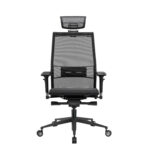 Кресло офисное МЕТТА "SAMURAI" Black Edition, сверхпрочная сетка, регулируемое, черное — изображение 3