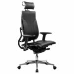 Кресло МЕТТА "Move" B2-10D, 2D-спинка, 3D-подголовник, 4D-подлокотники, экокожа, черное