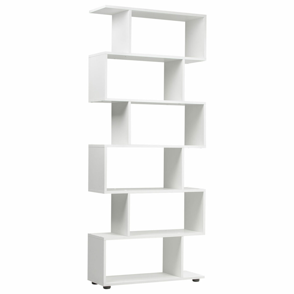 Стеллаж BRABIX "Scandi SH-008", 730х250х1760 мм, 6 секций, ЛДСП, белый, 641897, ЦБ013658-1 — изображение 4