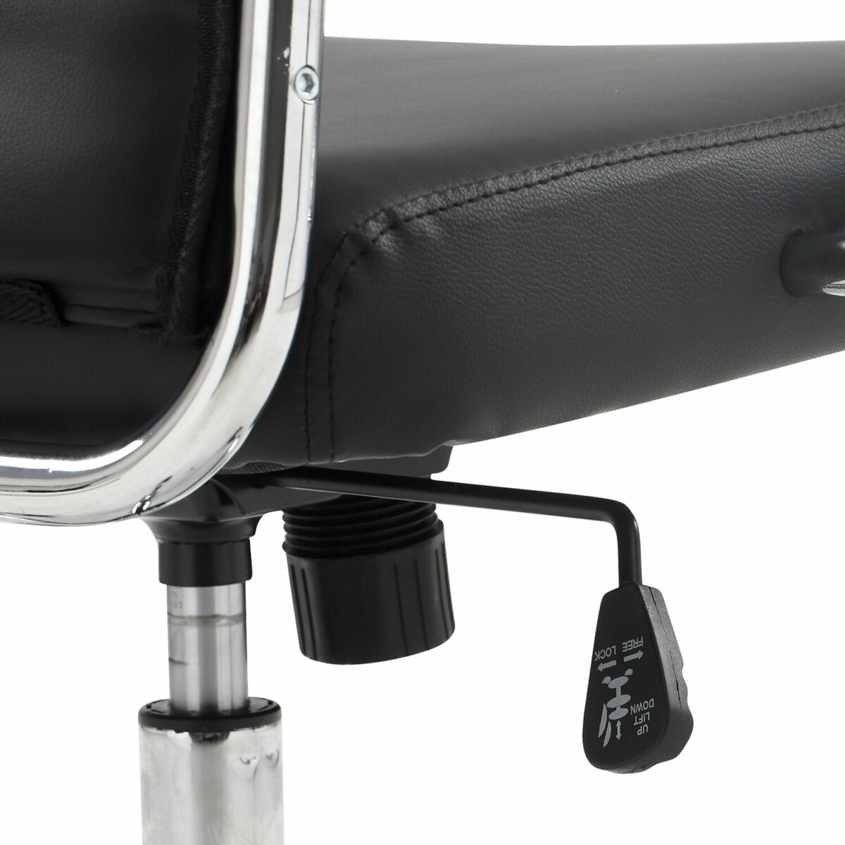 Кресло офисное BRABIX "Style EX-528", экокожа, хром, черное, 531947 — изображение 12