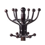 Вешалка-стойка BRABIX "CR-282", металл/мрамор, 1,8 м, на диске диаметром 36 см, 6 крючков + 4 дополнительных, коричневая, 601745 — изображение 2