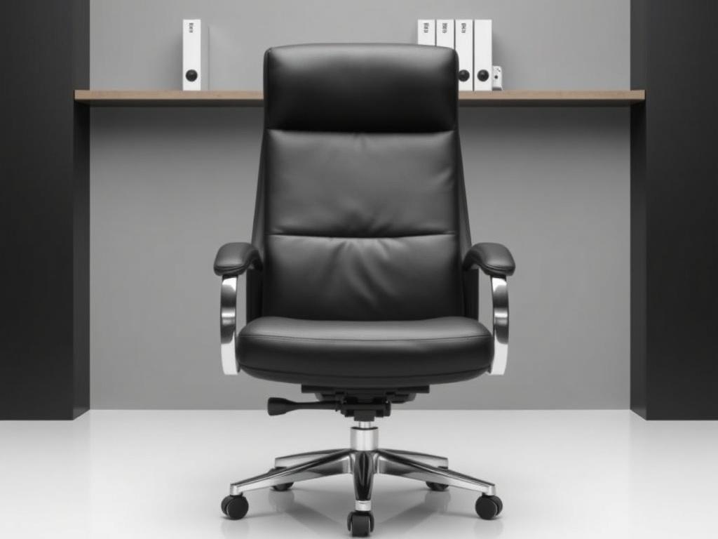 Черное офисное кресло из экокожи: стиль, комфорт и практичность в одном предмете