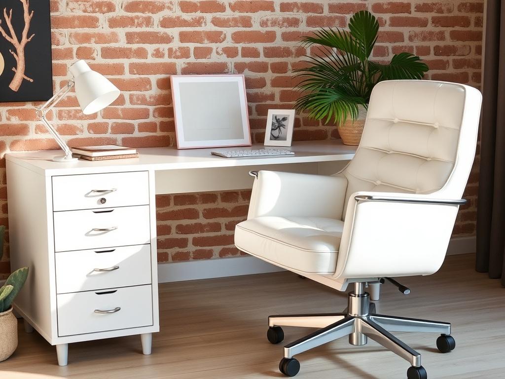 −белое офисное кресло. Последние штрихи перед покупкой