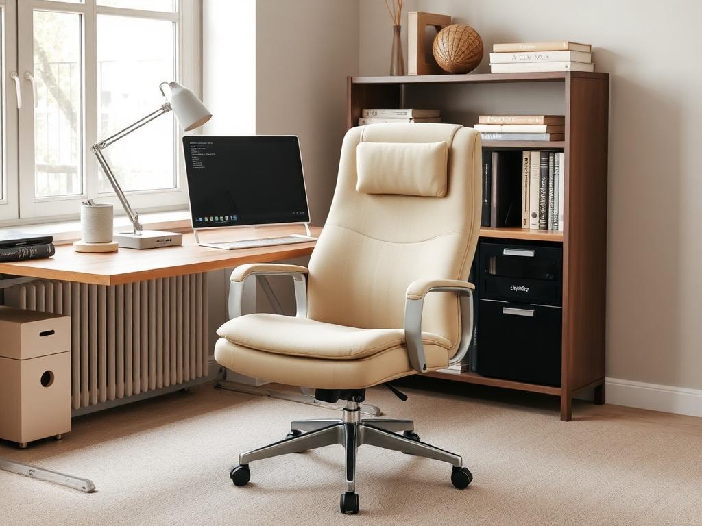 Бежевое кресло в офисе: как выбрать нейтральный акцент, который работает