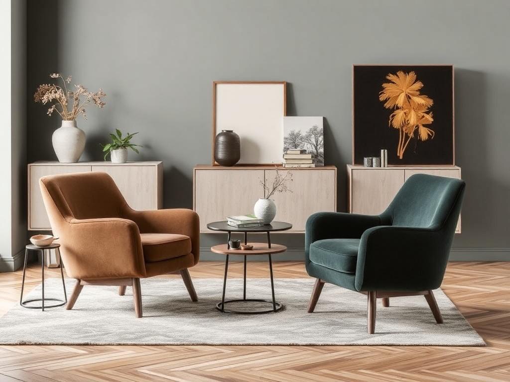 Кресла и стулья, аксессуары. Практические сценарии: как сочетать мебель и аксессуары