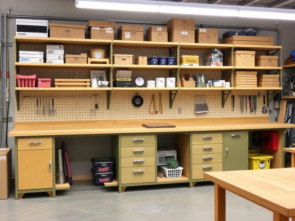 Организация пространства: как выбрать стеллажи и верстаки, чтобы работа шла легко
