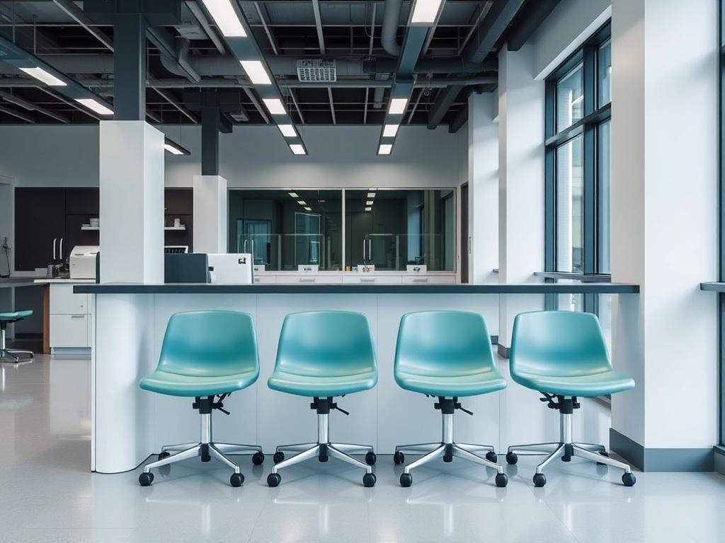Кресла для кассира, ресепшн, лабораторий. Гигиена и безопасность в лабораториях