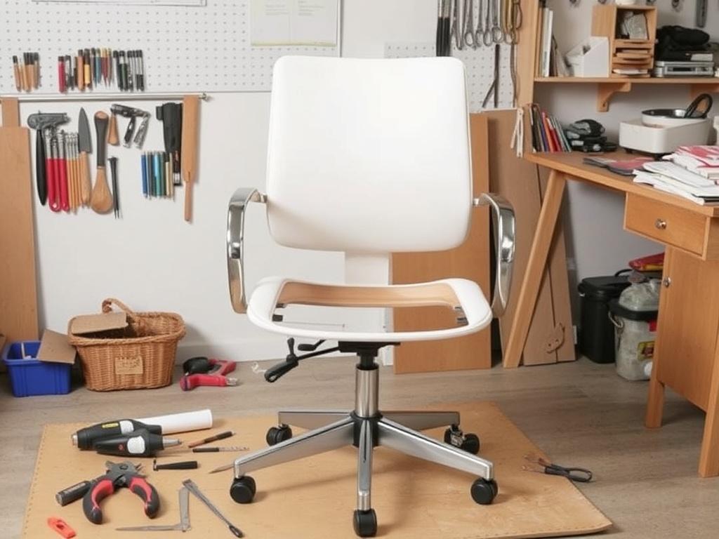 как разобрать офисное кресло. Подготовка рабочего места и инструментов
