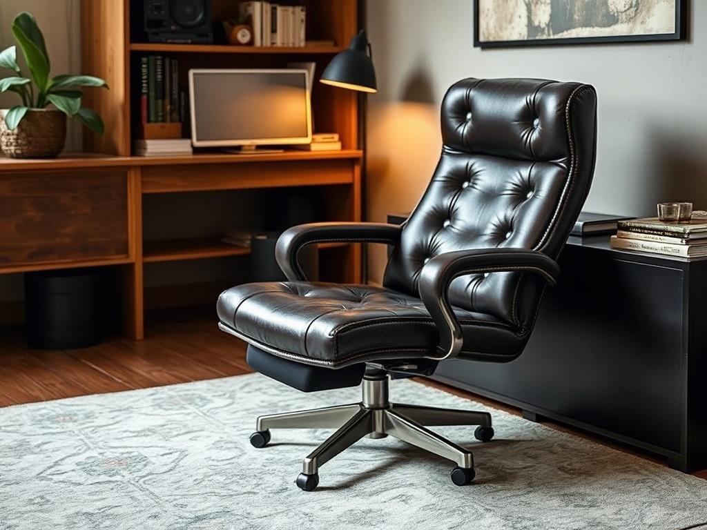 кожаное компьютерное кресло. Внешний вид и стиль — как кожа меняет интерьер